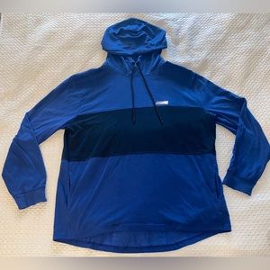 American Eagle Hoodie Men’s Large Long Sleeve Pullover Blue